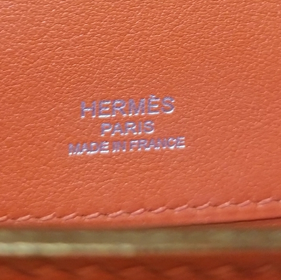 100% Authentic RED Hermes Kelly Cut Clutch Bag - Picture 8 of 16
